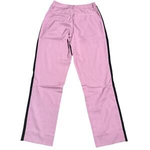 Wildfang The Empower Color Block Slim Crop Pants, Dusty Rose Black, Size 0, NWT